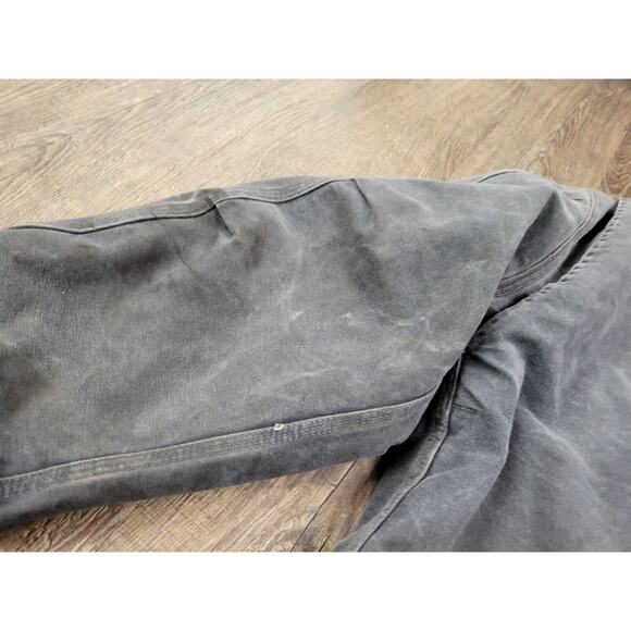 Carhartt J164 PTL Dearborn Coat XL-R Gray Sherpa Lined Chore Detroit Jacket - Picture 6 of 6